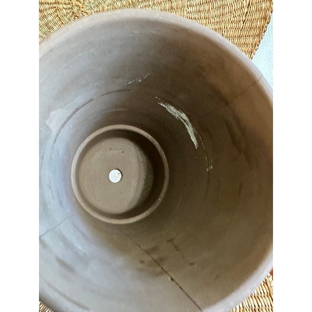 Bloom ceramics black, and white striped garden pot - Picture 8 of 11
